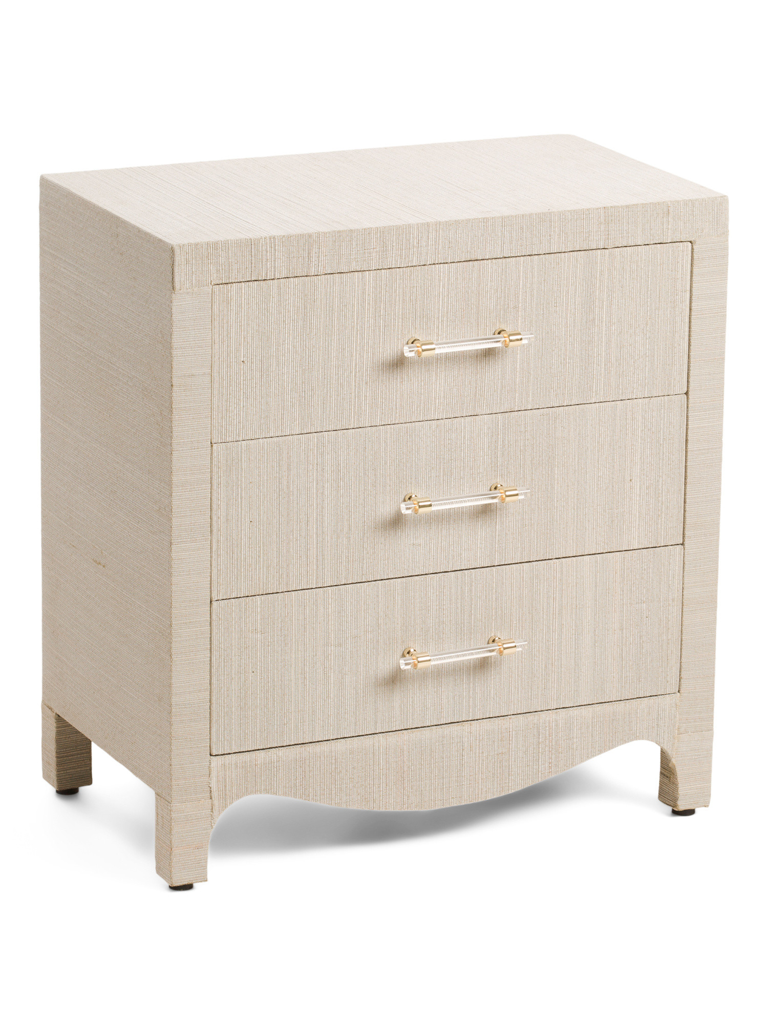 26in 3 Drawer Wavy Bottom Accent Table | Marshalls