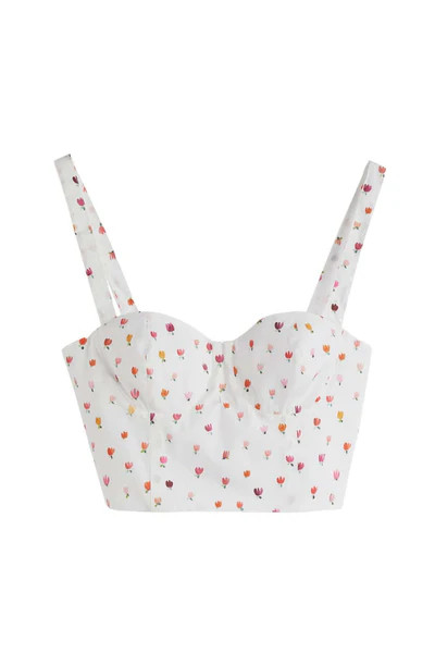 Unna Bustino Tulips Poplin Cropped Top | Belinda International - NOT LIVE