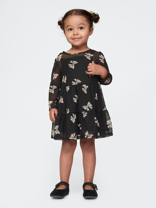 babyGap Tiered Mesh Dress | Gap (US)