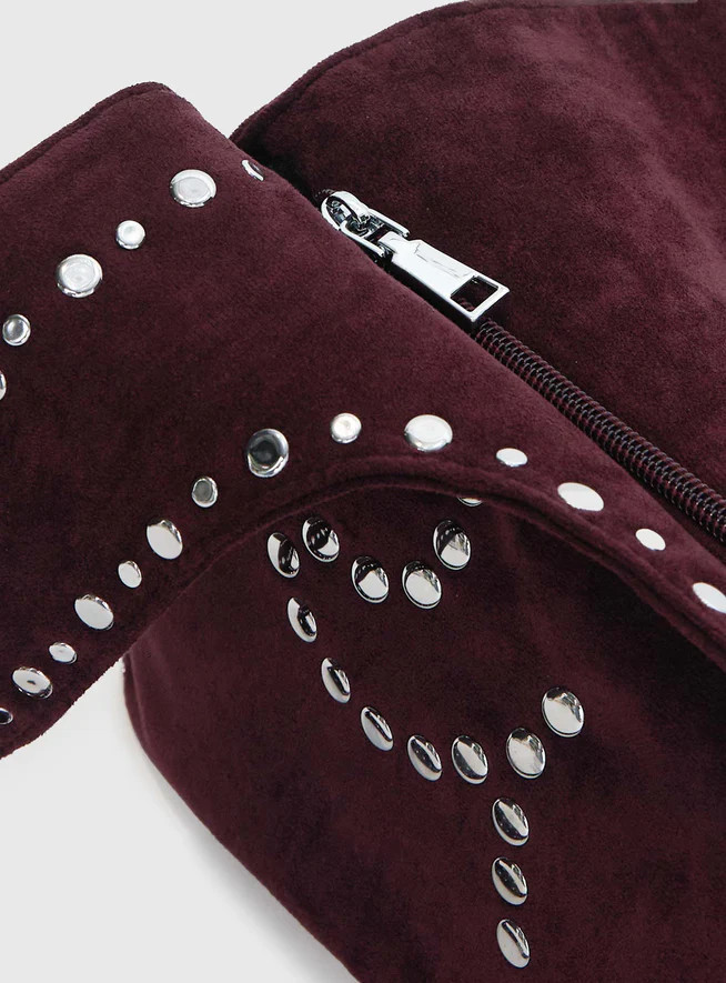 Lemoni Stud Bag Burgundy | Princess Polly US