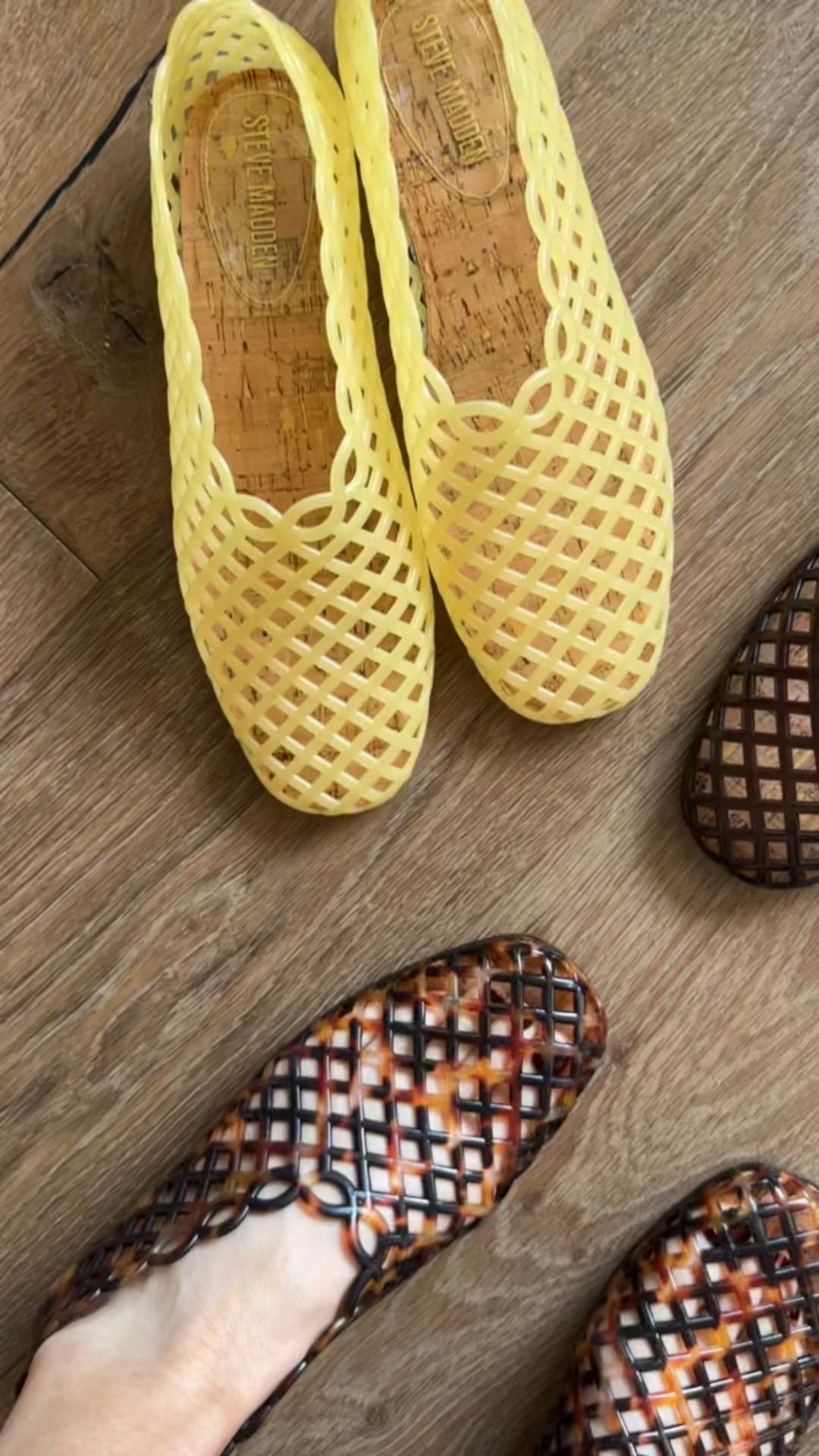 New shoes alert 🚨@stevemadden-us     has delivered the shoes of the season once again! The jelly basket weave shoes will be on rotation all spring and summer. The slip on sneakers are soo cute and give that designer look.

#LTKdayinmylife #LTKOver40 #LTKSeasonal