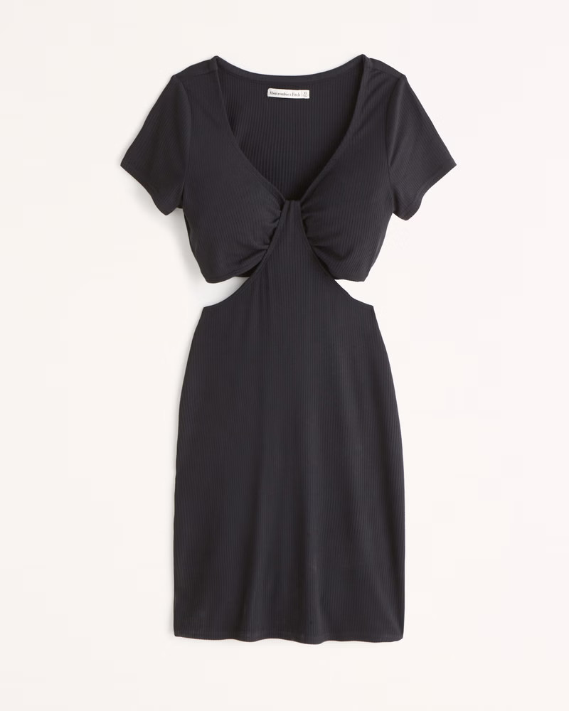 Cutout Knit Mini Dress | Abercrombie & Fitch (US)