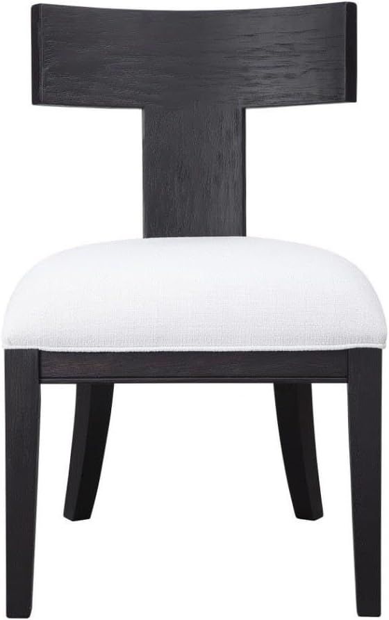 Uttermost Idris Charcoal Black Stain Armless Chair | Amazon (US)