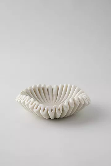 Ruffled Marble Bowl | Anthropologie (US)