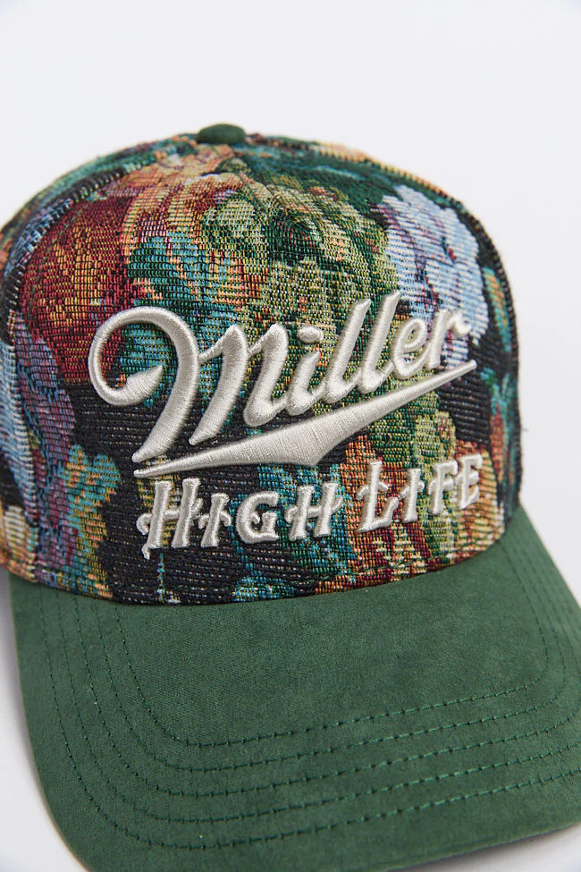 Miller High Life Tapestry Trucker Hat | Pink Lily
