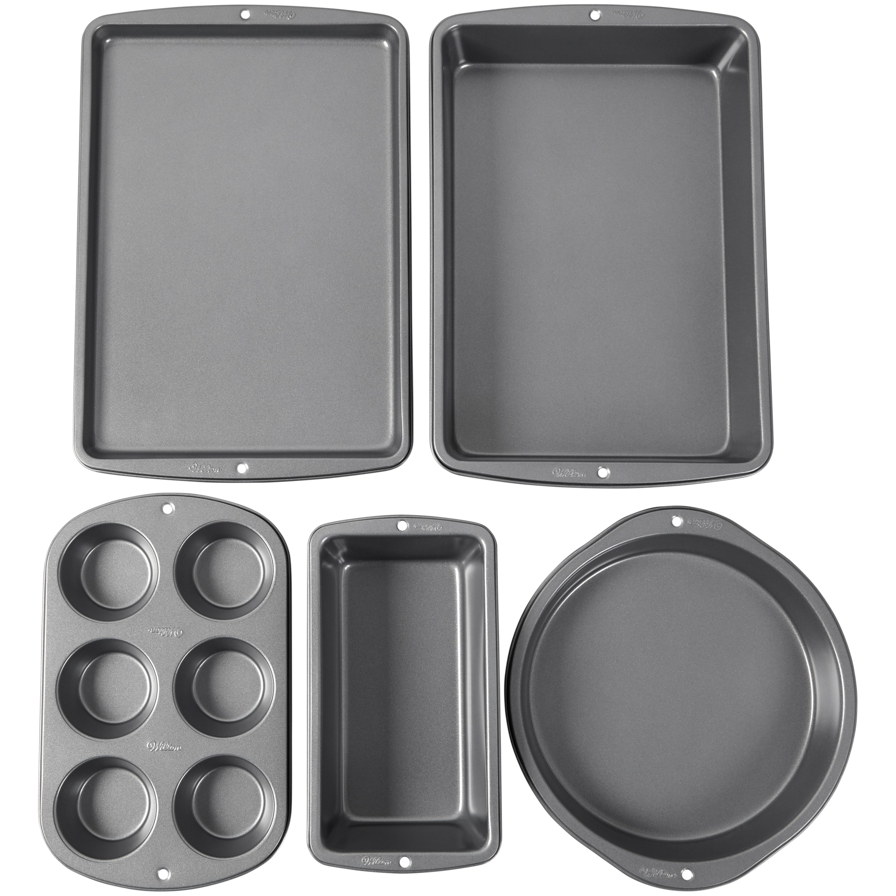 Wilton Bake It Better Nesting Non-Stick Bakeware Set, 5-Piece | Walmart (US)