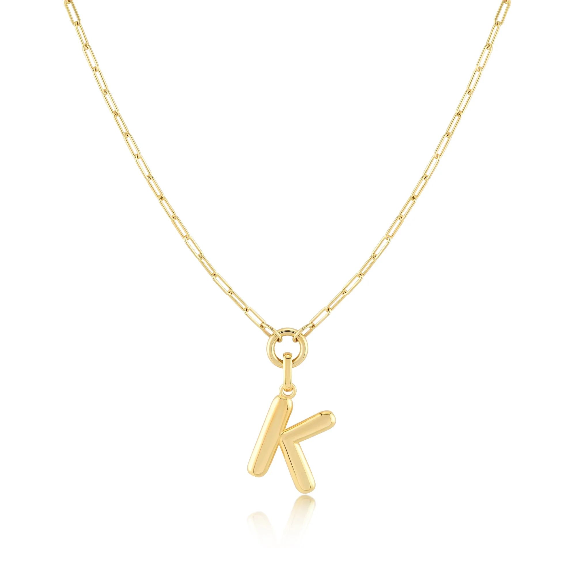 Jewelry Atelier Gold-Filled Initial Necklace for Women – Layered Initial Necklace with A-Z Pend... | Walmart (US)