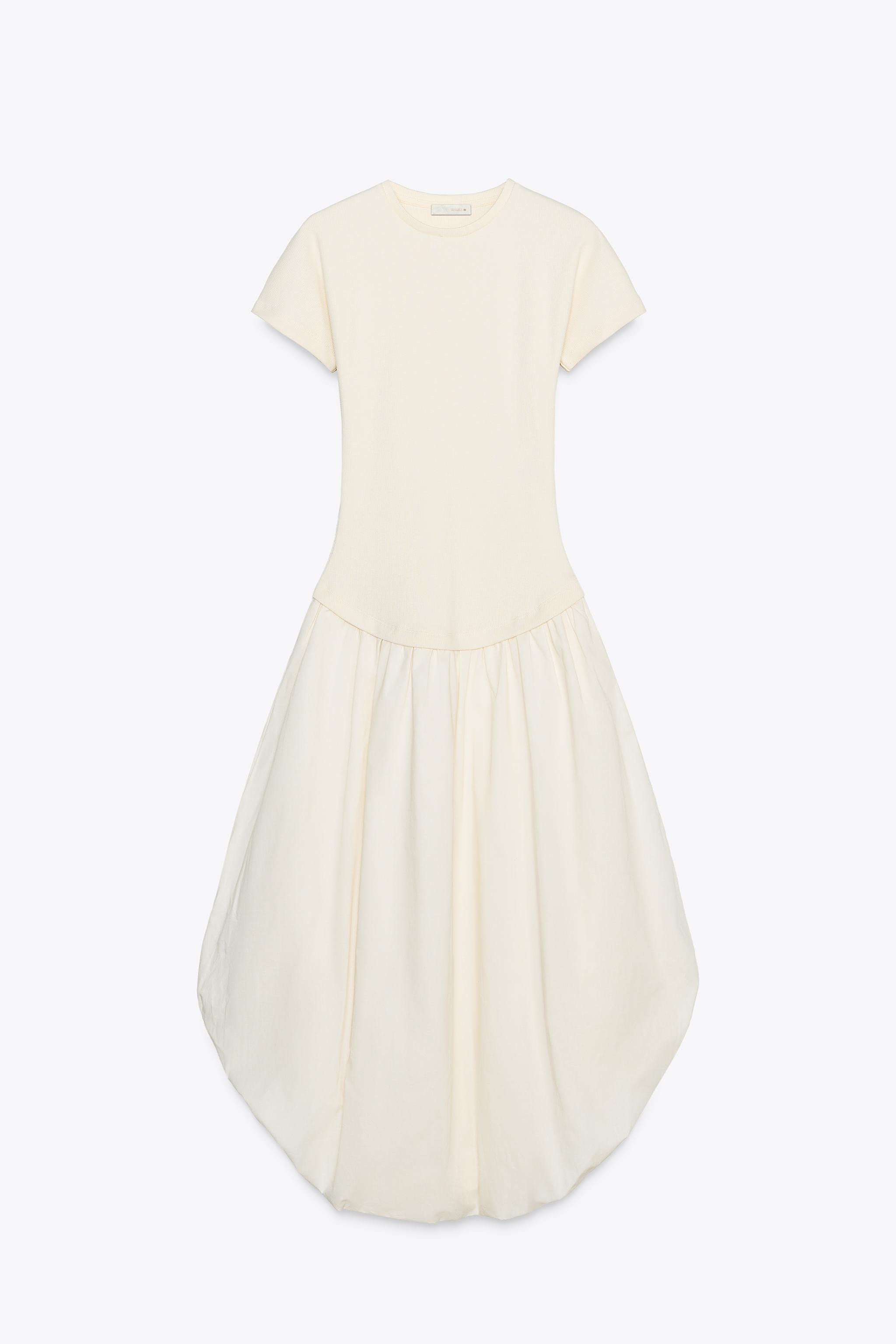 BALLOON COMBINATION DRESS | Zara US