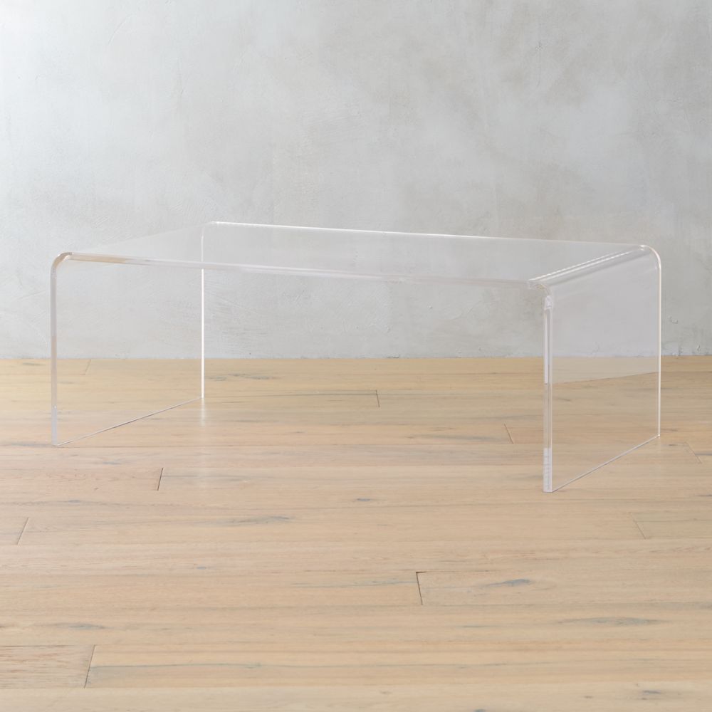 peekaboo acrylic coffee table | CB2