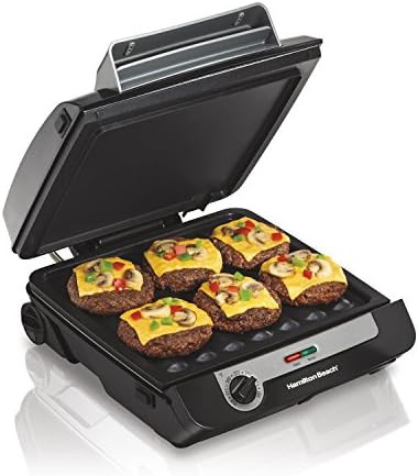 Hamilton Beach 3-in-1 Indoor Grill and Electric Griddle Combo and Bacon Cooker, Opens 180 Degrees... | Amazon (US)