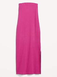 Fitted Strapless Rib-Knit Midi Tube Dress for Women | Old Navy (US)
