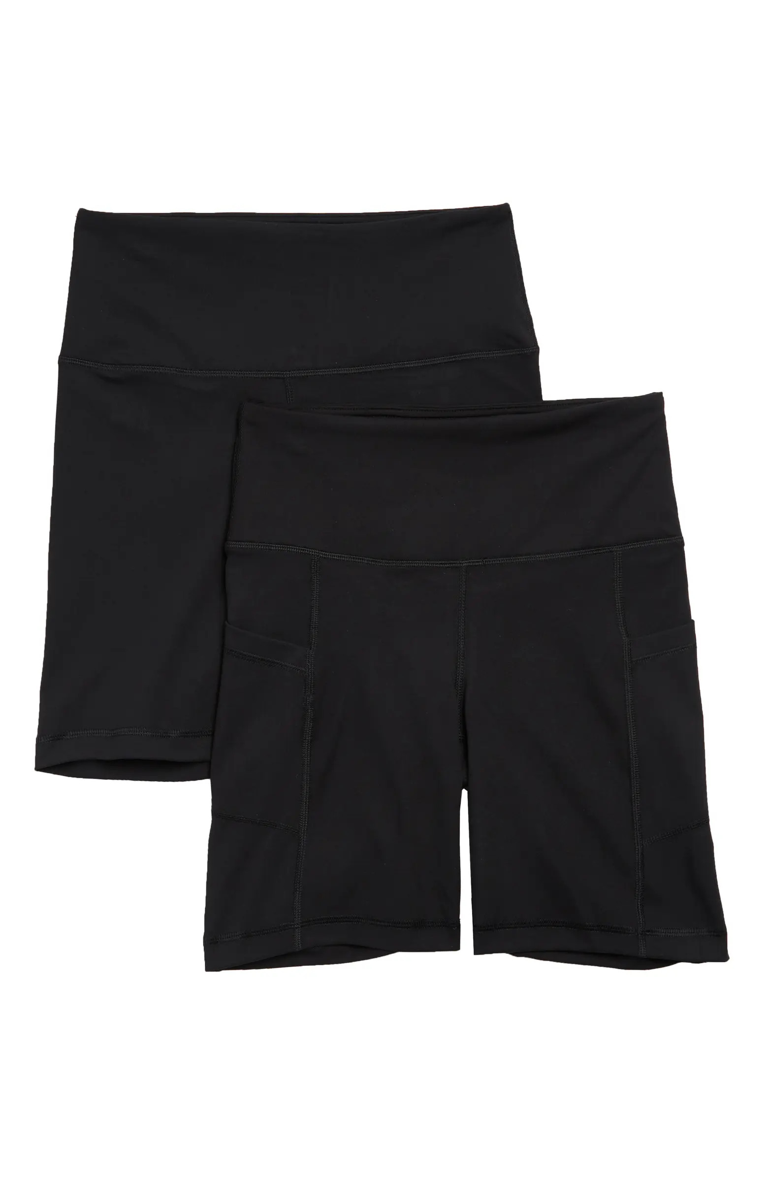 YOGALICIOUS Set of 2 Lux High Waist Bike Shorts | Nordstromrack | Nordstrom Rack