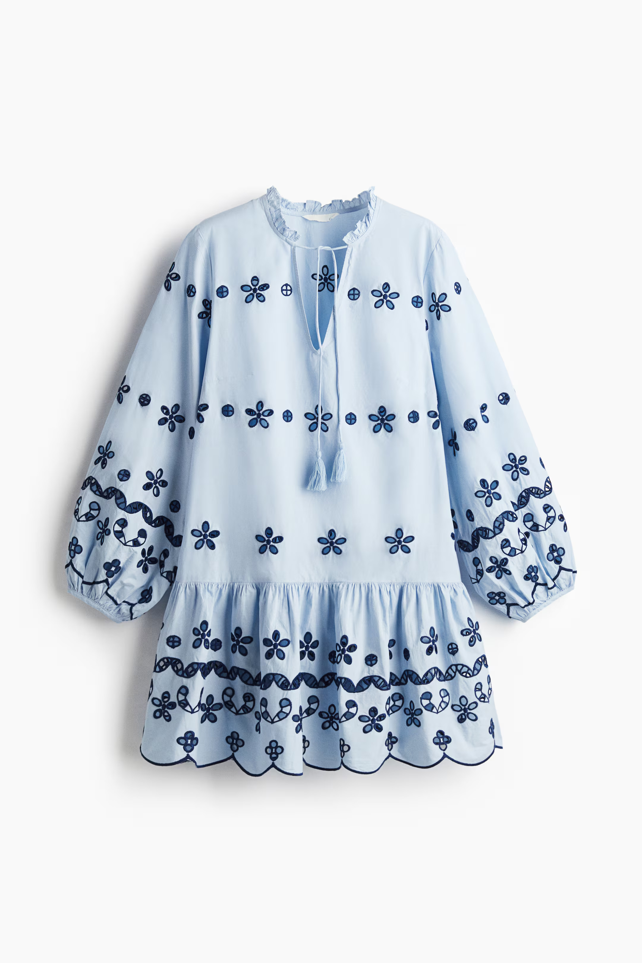 Tunic Dress with Eyelet Embroidery | H&M (US + CA)