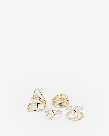 set of four cut-out rings | Express