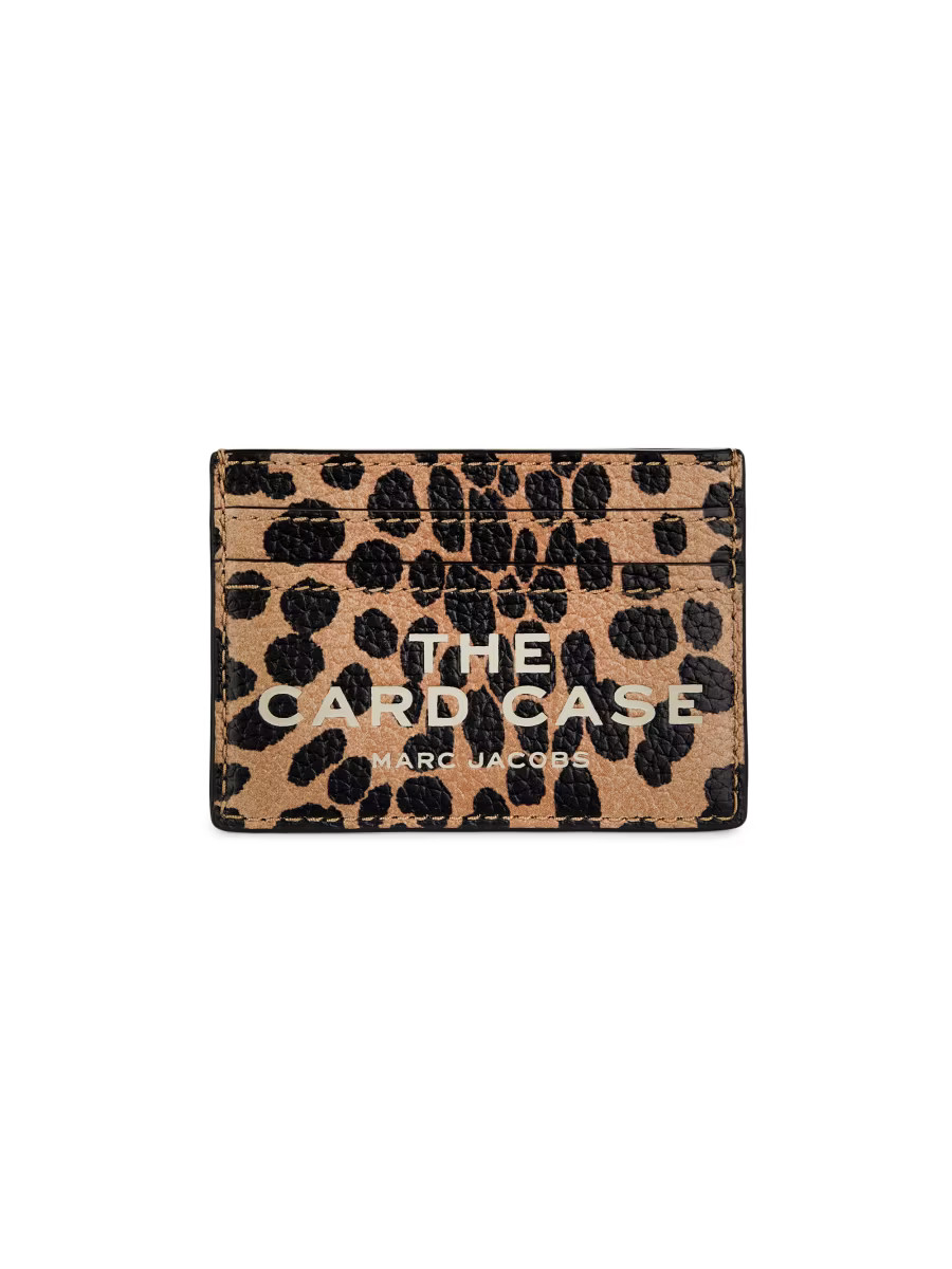 The Cheetah Leather Card Case | Saks Fifth Avenue