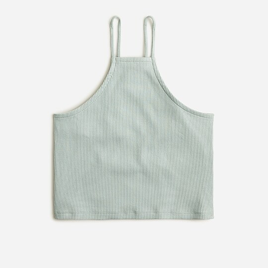 Vintage rib crop halter tank | J. Crew US