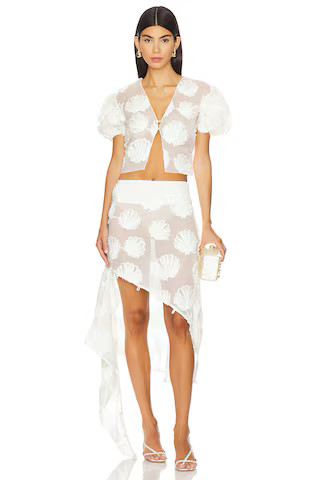 House of Sunny Scattered Shell Blouse in Marble from Revolve.com | Revolve Clothing (Global)