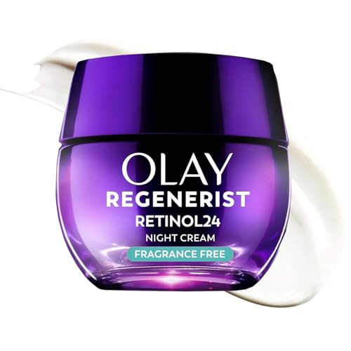 Olay Retinol Night Cream for Women, Anti-Aging Face Moisturizer, Fragrance-Free, Non Greasy - Anti-Wrinkle, Smooth Fine Lines, Hydrating Skin Care - Triple Collagen Cream, Peptide, Niacinamide, 1.7oz | Amazon (US)