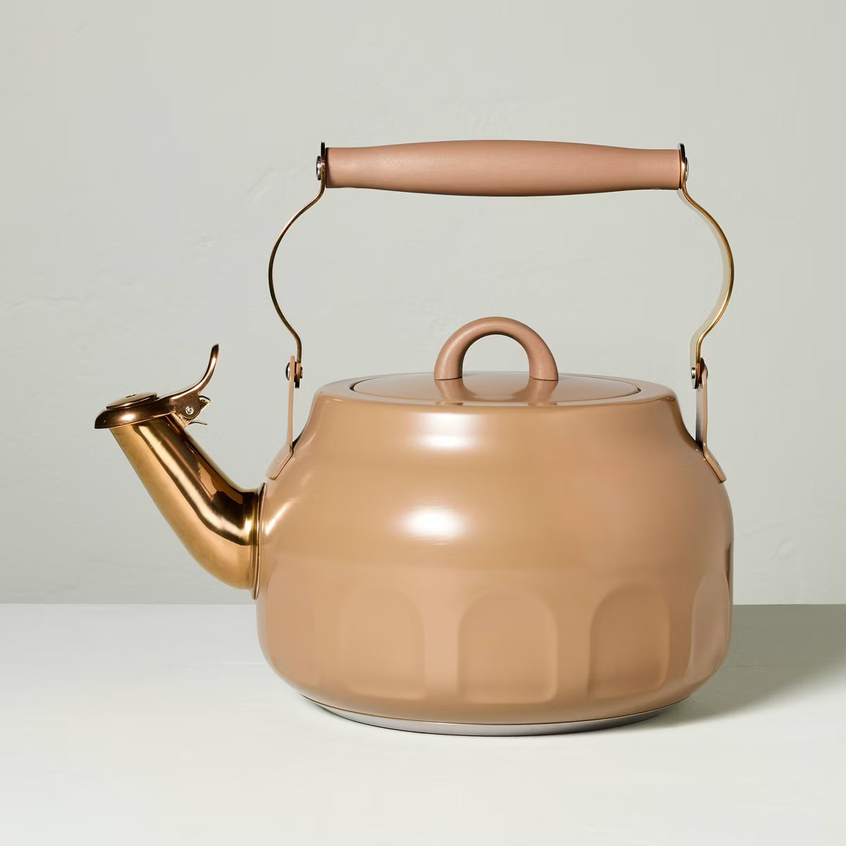 Teapot with Copper Accents Tan - Hearth & Hand™ with Magnolia | Target