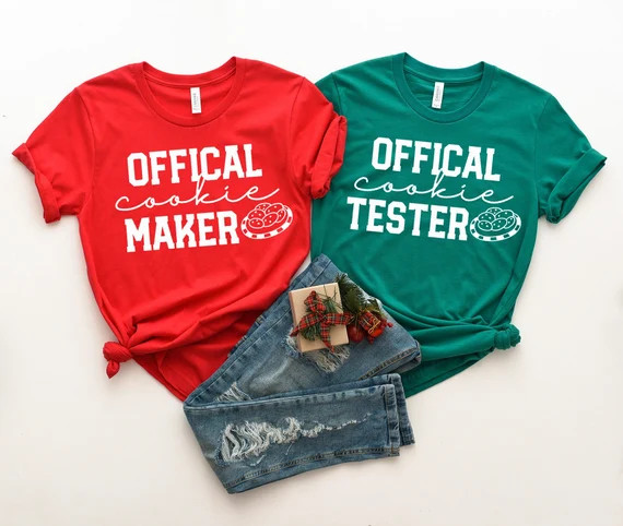 Matching Couple Baking Christmas Shirts, Funny Matching Christmas Shirts, Husband and Wife Christ... | Etsy (US)