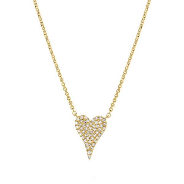Small Diamond Heart Necklace | Jennifer Miller Jewelry