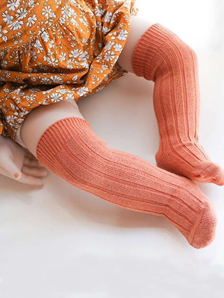 Baby Solid Over The Knee Socks | SHEIN