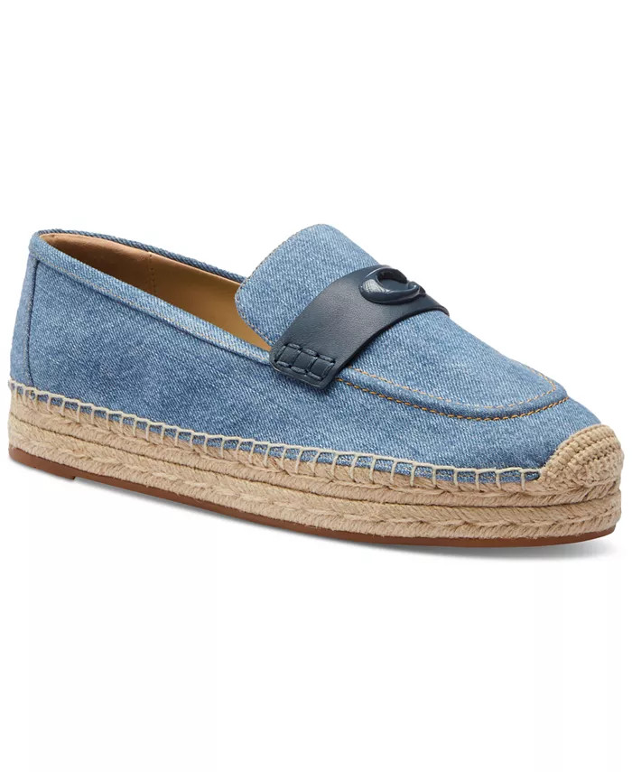 COACH Women's Camilla Logo Espadrille Flat Loafers - Macy's | Macy's