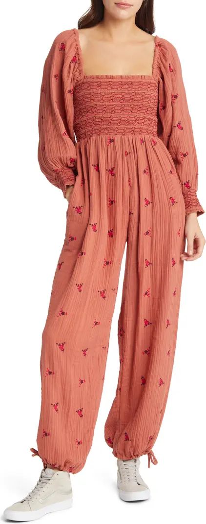 Dahlia Smocked Wide Leg Jumpsuit | Nordstrom