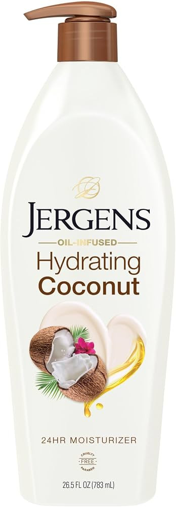 Jergens Hydrating Coconut Body Lotion For Dry Skin, 26.5 fl oz | Amazon (US)
