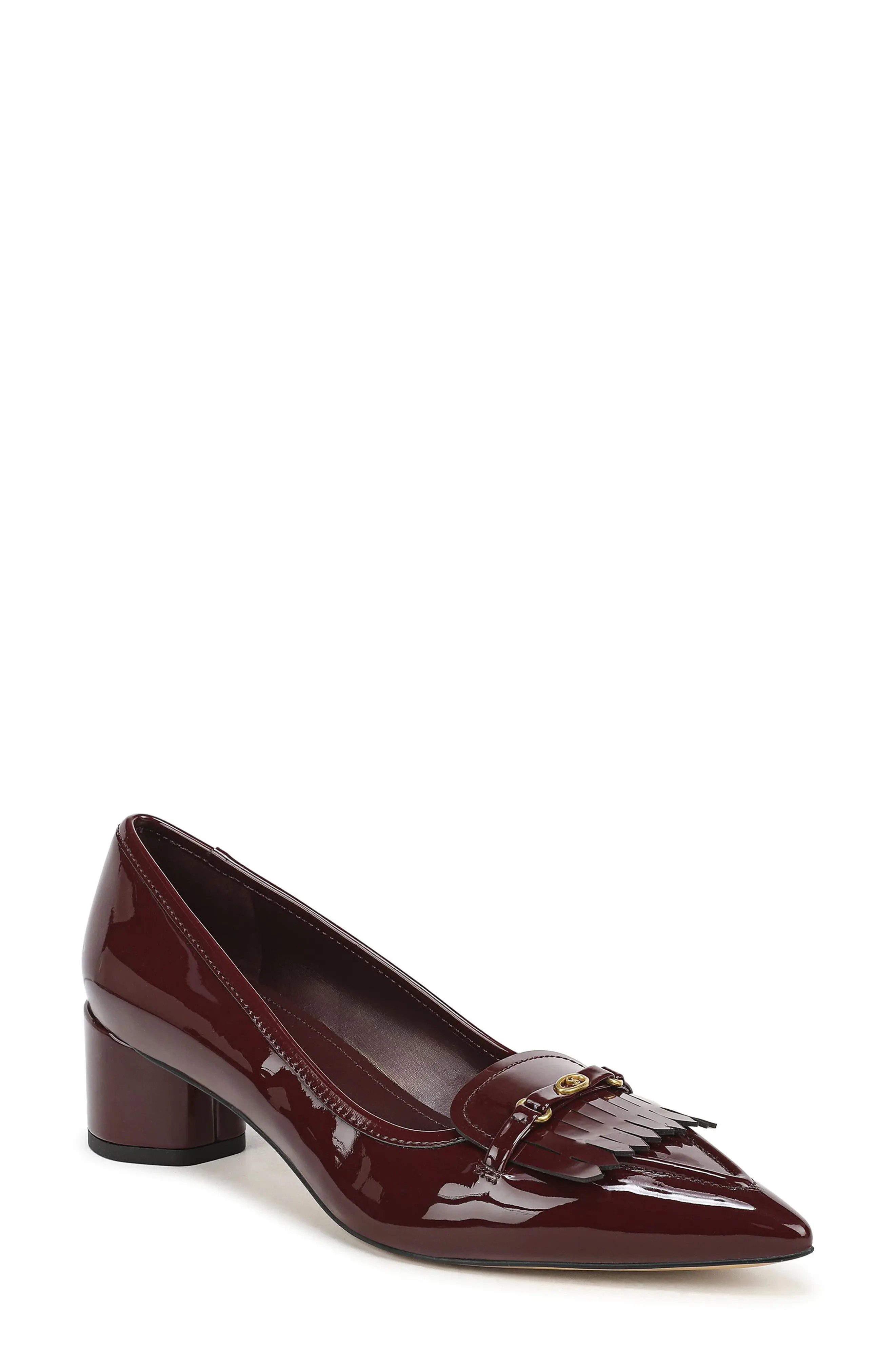 Franco Sarto Rossi Faux Leather Kiltie Pump in Red at Nordstrom Rack, Size 8 | Nordstrom Rack