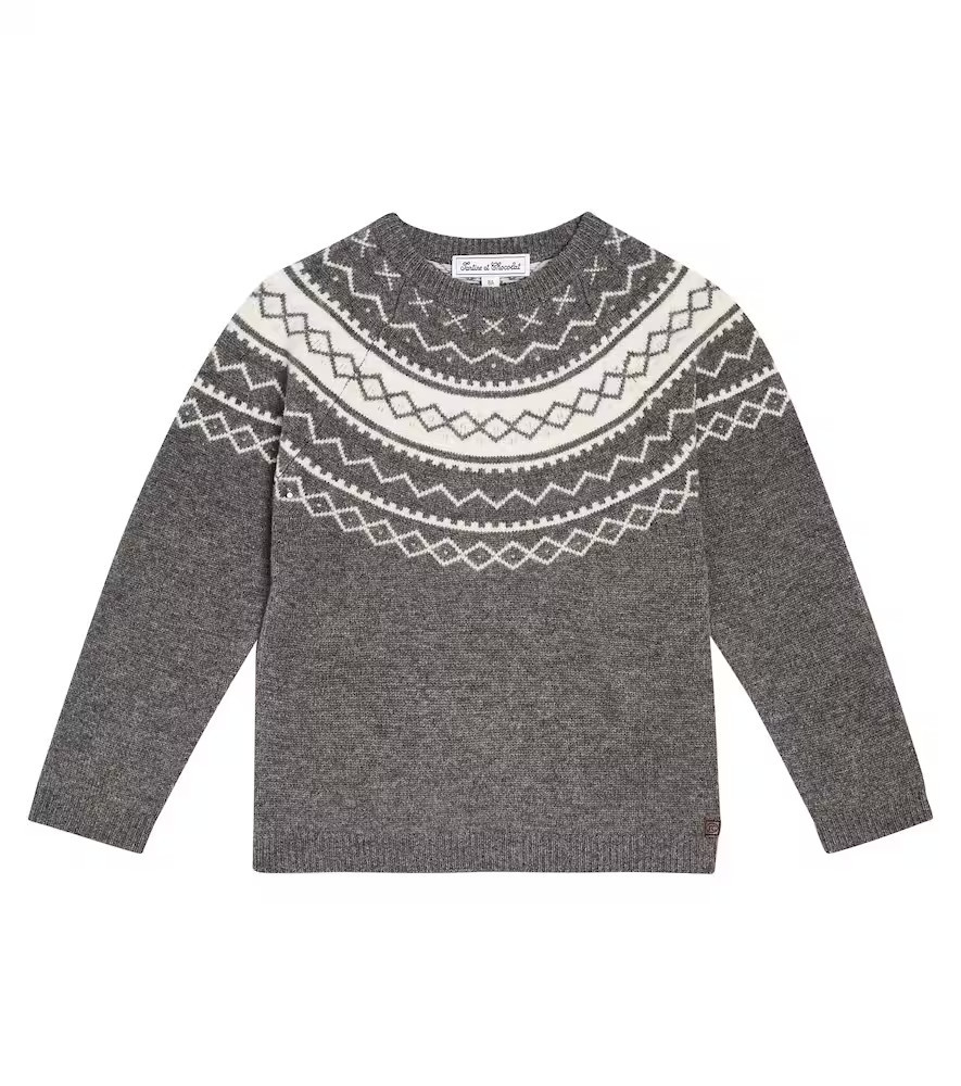 Tartine et Chocolat Pullover in jacquard di lana | Mytheresa (IT)