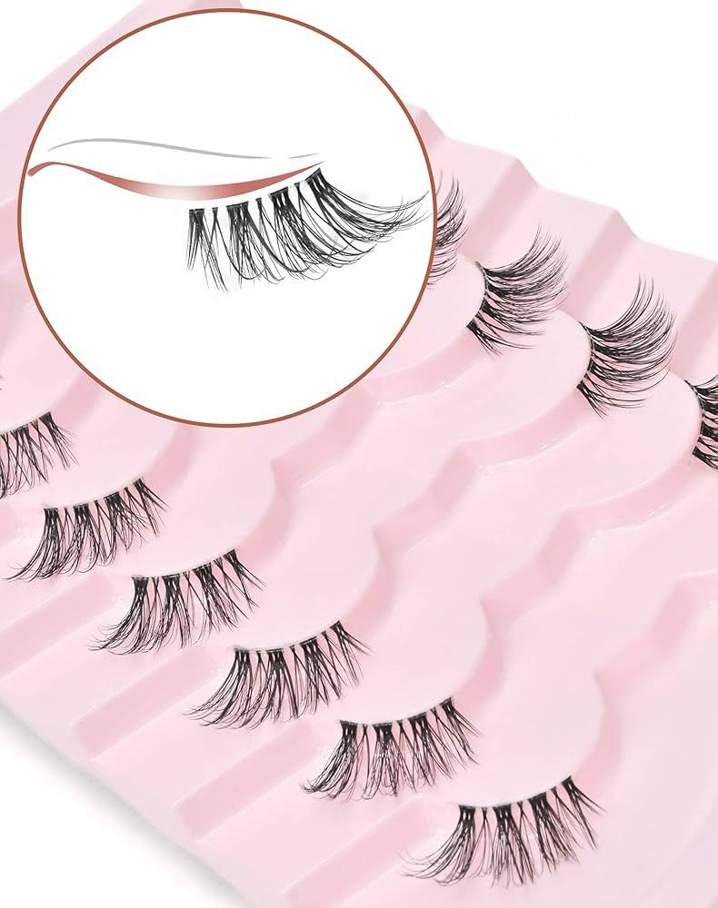 Lashes Natural Look Half Lashes 7 Pairs C03 | Amazon (US)