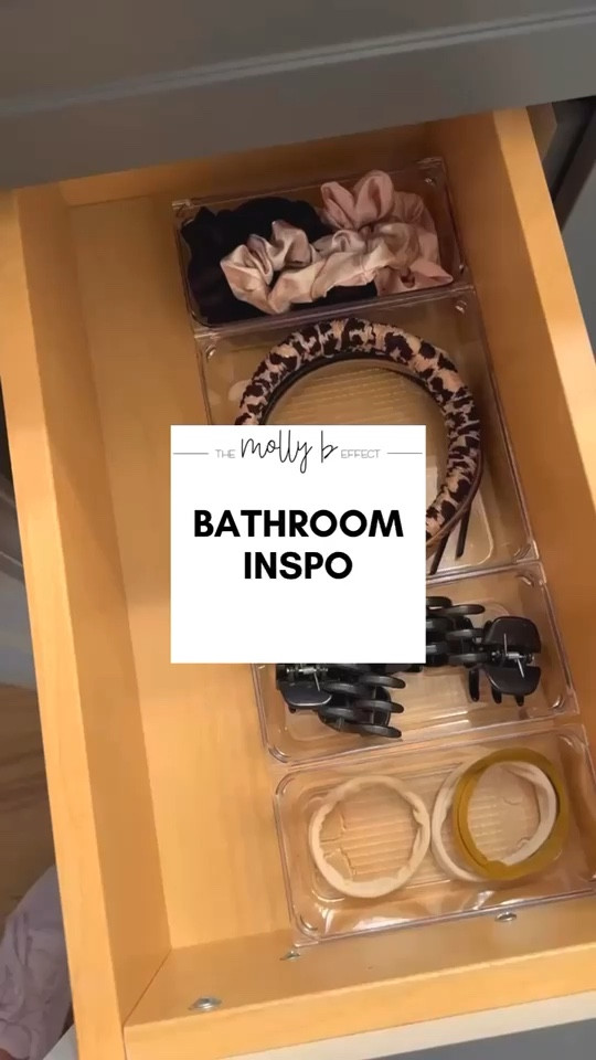 Even if you don’t think you have a lot of stuff, containing is always key so you don’t over purchase. You can see what you have and smile every time you open your drawer 😊️
.
.
@thecontainerstore 
.
.
.
#bathroomstorage
#bathroomorganization 
#bathroomsofinstagram
#bathroomsolutions 
#ltkhome
#ltkstyle

#LTKSeasonal #LTKfamily #LTKhome