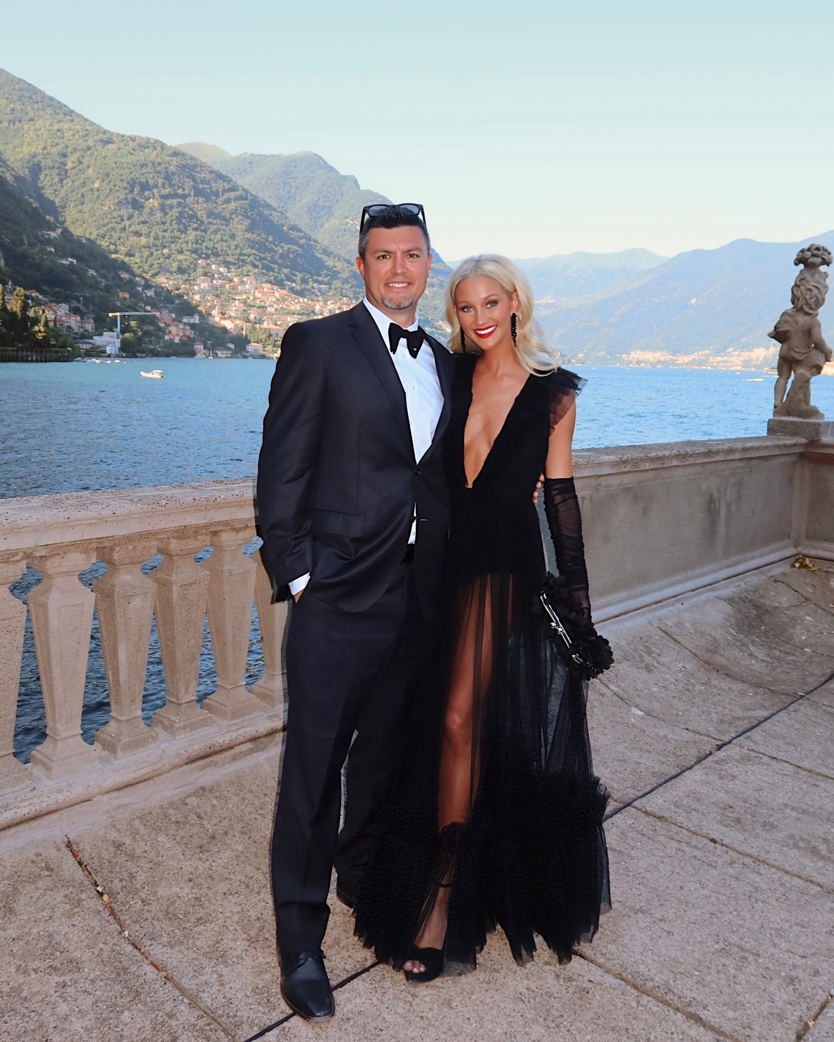 black tie wedding gown for wedding in lake como, Italy 🖤 I’m 5’7” and got my normal size small in the dress  

#LTKTravel #LTKStyleTip #LTKFindsUnder100