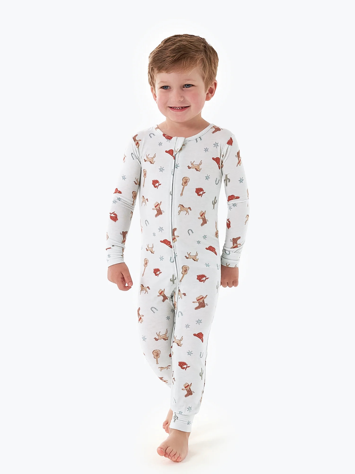 Modern Moments by Gerber Toddler Neutral Super Soft One-Piece Pajama, Sizes 12M-5T | Walmart (US)