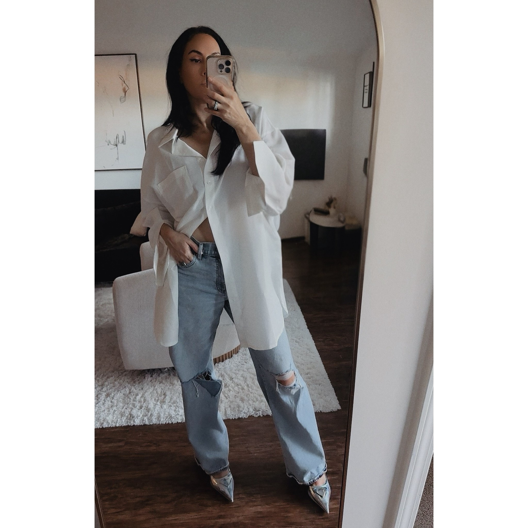 Silver pumps and cute holiday casual outfits 

#LTKgrwm #LTKmorningroutine #LTKHoliday