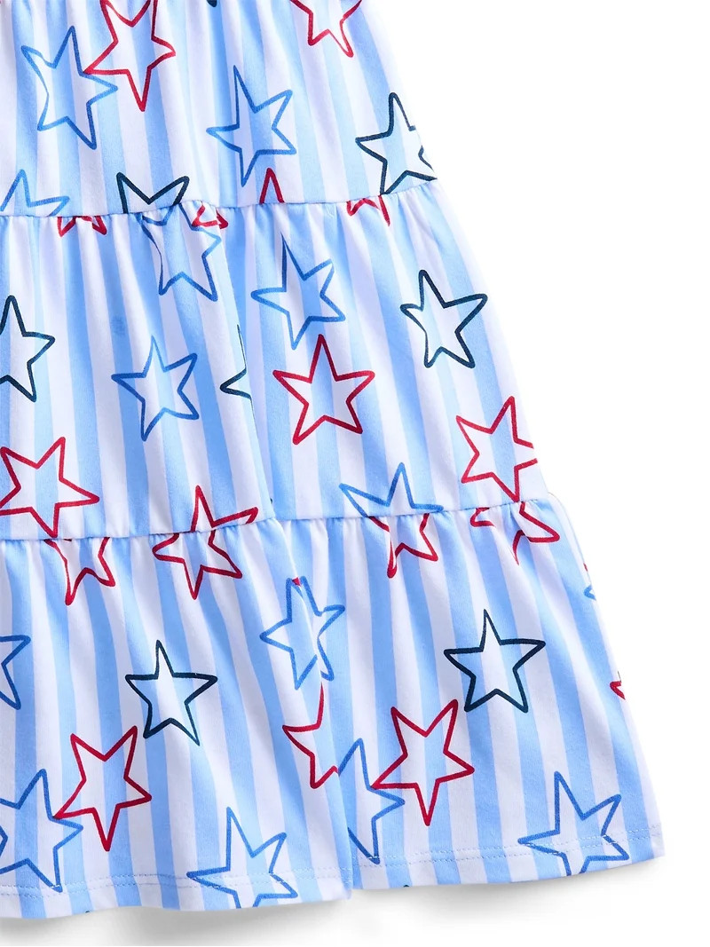 Fourth of July Girls Patriotic Americana Smocked Dress from Way To Celebrate, Sizes 4-18 | Walmart (US)