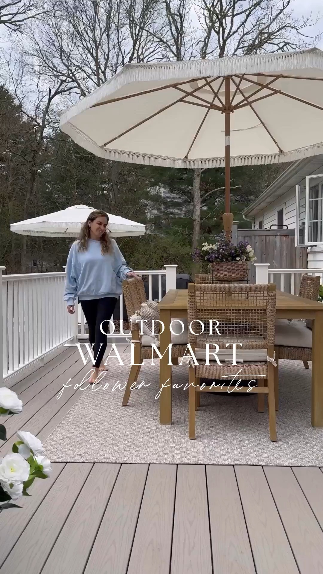 Walmart patio set, outdoor sofa and chairs, outdoor swivel chairs, outdoor rug, planters 

#LTKHome #LTKSaleAlert #LTKSeasonal