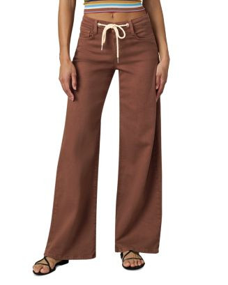 The Lou Lou Drawstring Ankle Jeans in Chocolate | Bloomingdale's (US)