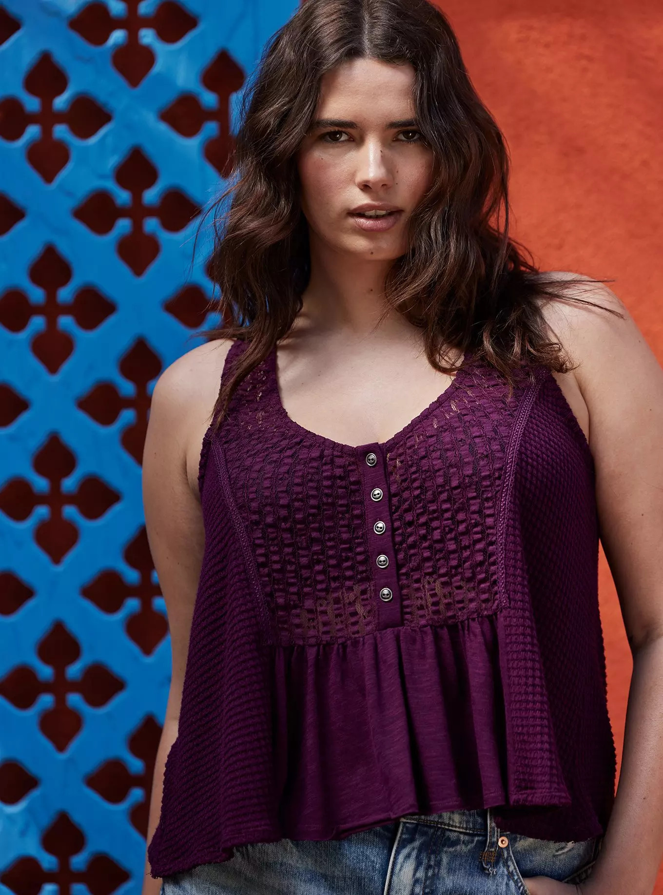 Festi Henley Scoop Tank | Torrid (US & Canada)