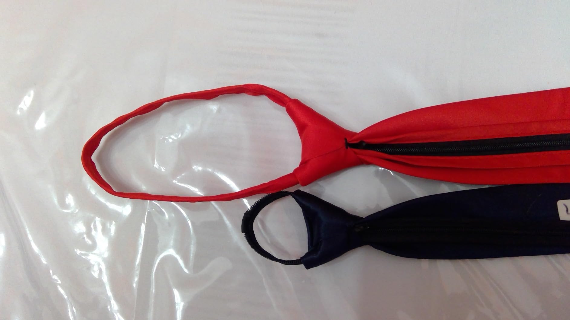 Pre Tied Adjustable Black Zipper Ties for Men 3.15" (8CM) Womens Solid Color Necktie | Amazon (US)