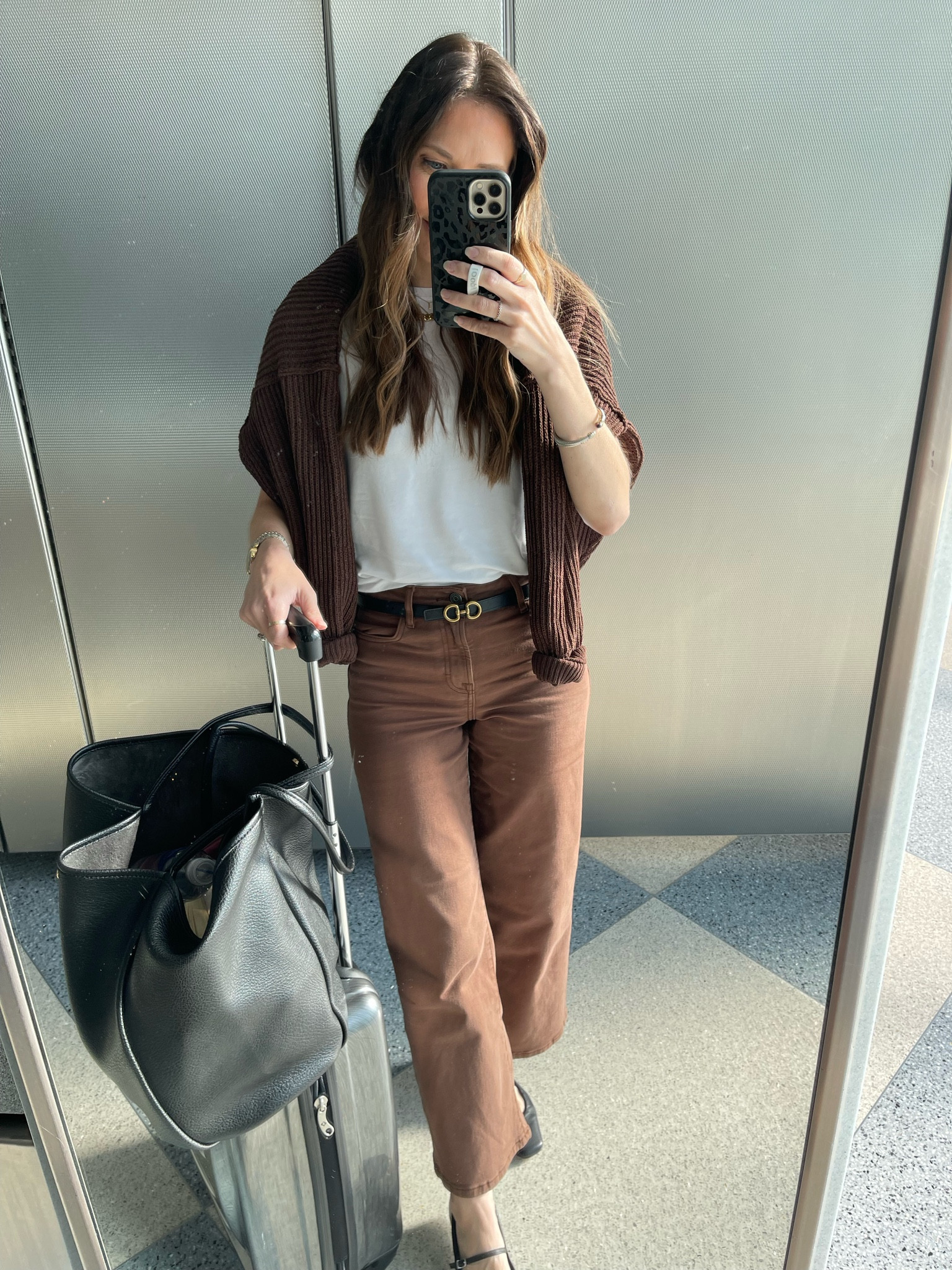 Cutest chocolate brown fall outfit, fall fashion, office outfit, chocolate brown sweater, brown jeans 

#LTKWorkwear #LTKSeasonal #LTKFindsUnder50