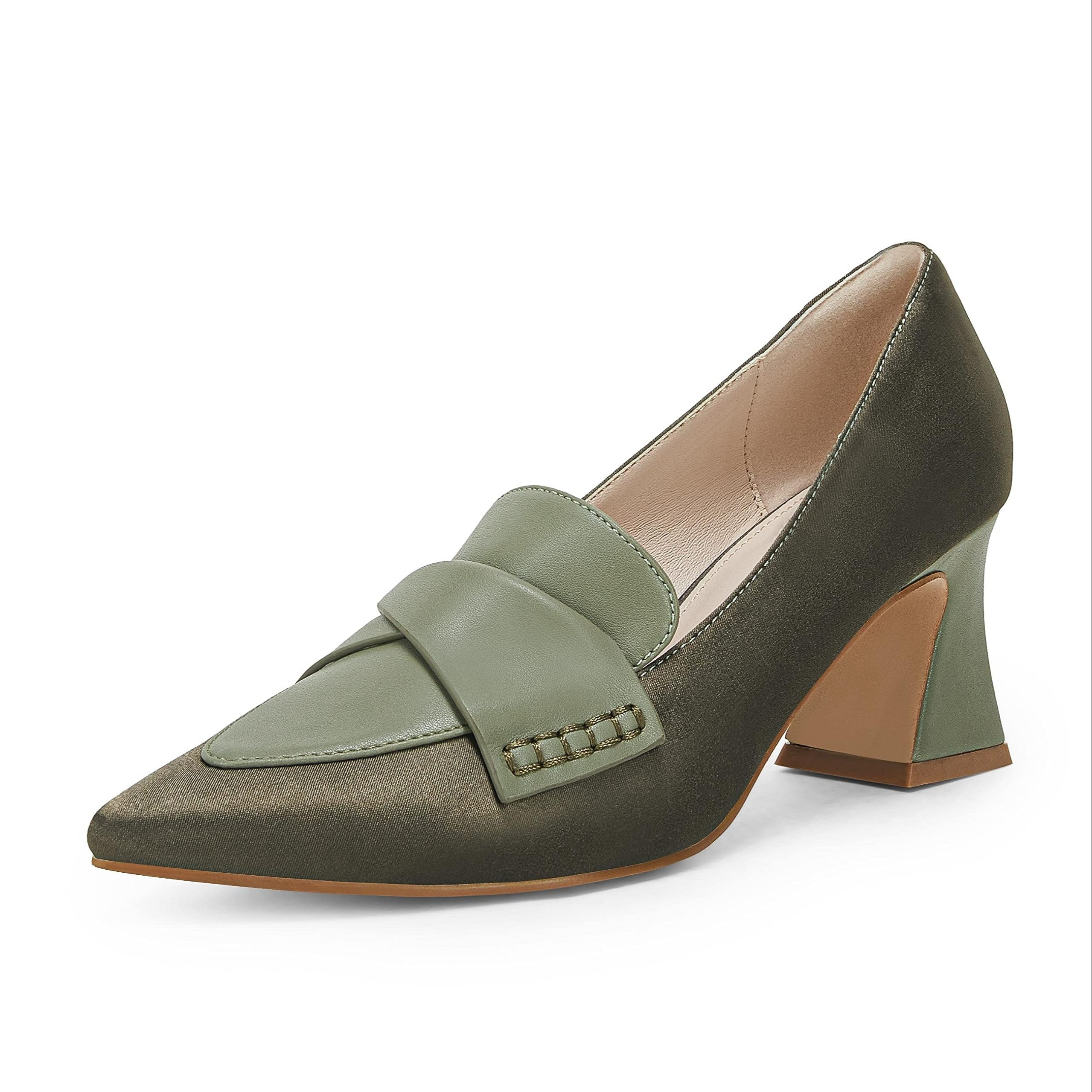 Women's Chunky Low Heel Shoes Splicing Vintage Work Office - Temu | Temu Affiliate Program