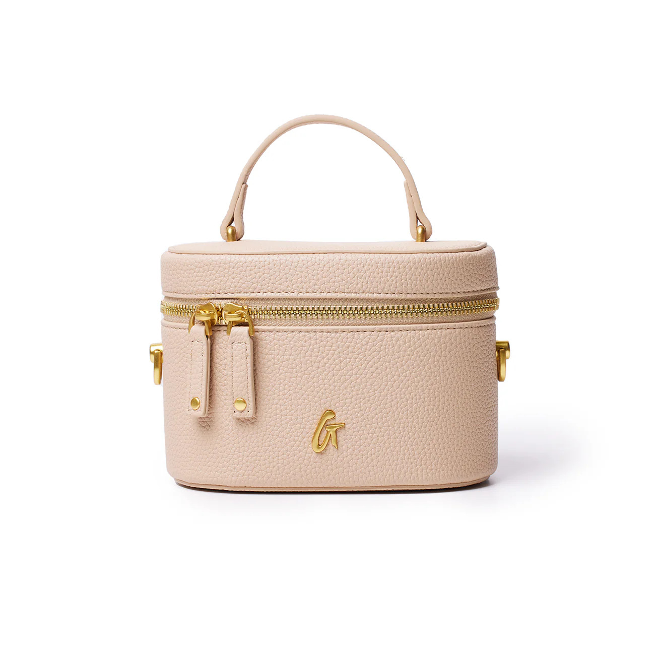 MINI PEBBLE VANITY BAG - NUDE | Glam-Aholic Lifestyle