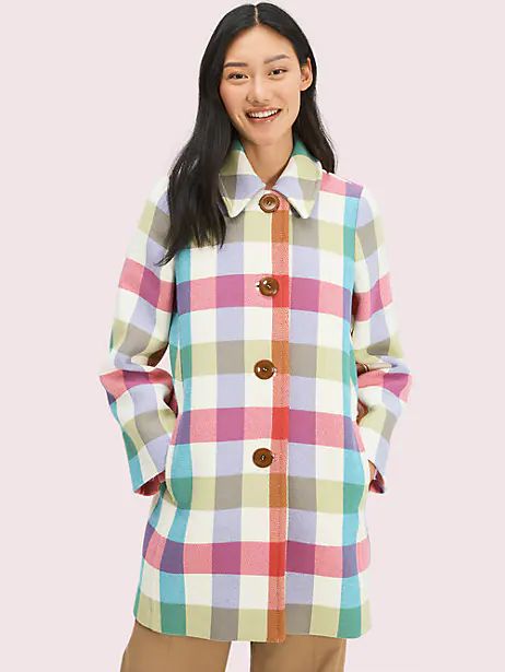 bold plaid coat | Kate Spade (US)