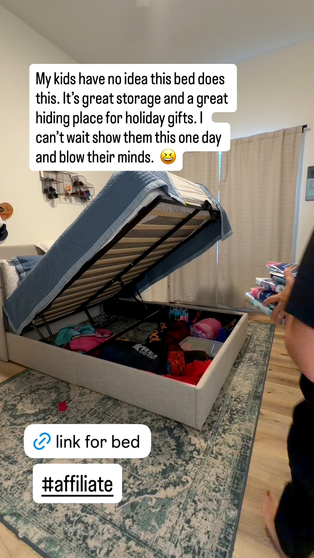 I can’t wait to tell my son he was sleeping on top of his presents every night lol 

#LTKKids #LTKHoliday #LTKHome