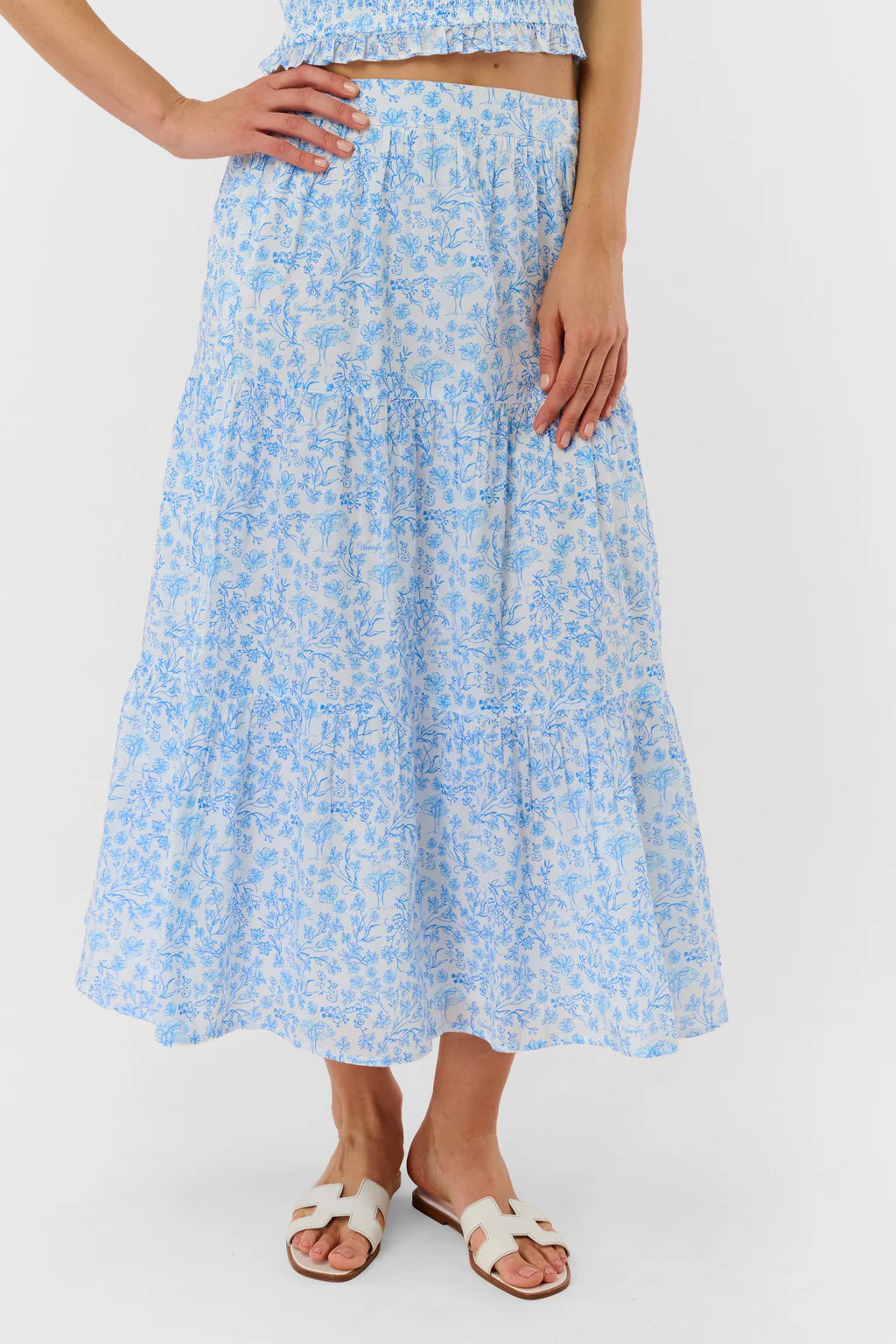Cherry Blossom Toile Carlisa Skirt | Roller Rabbit