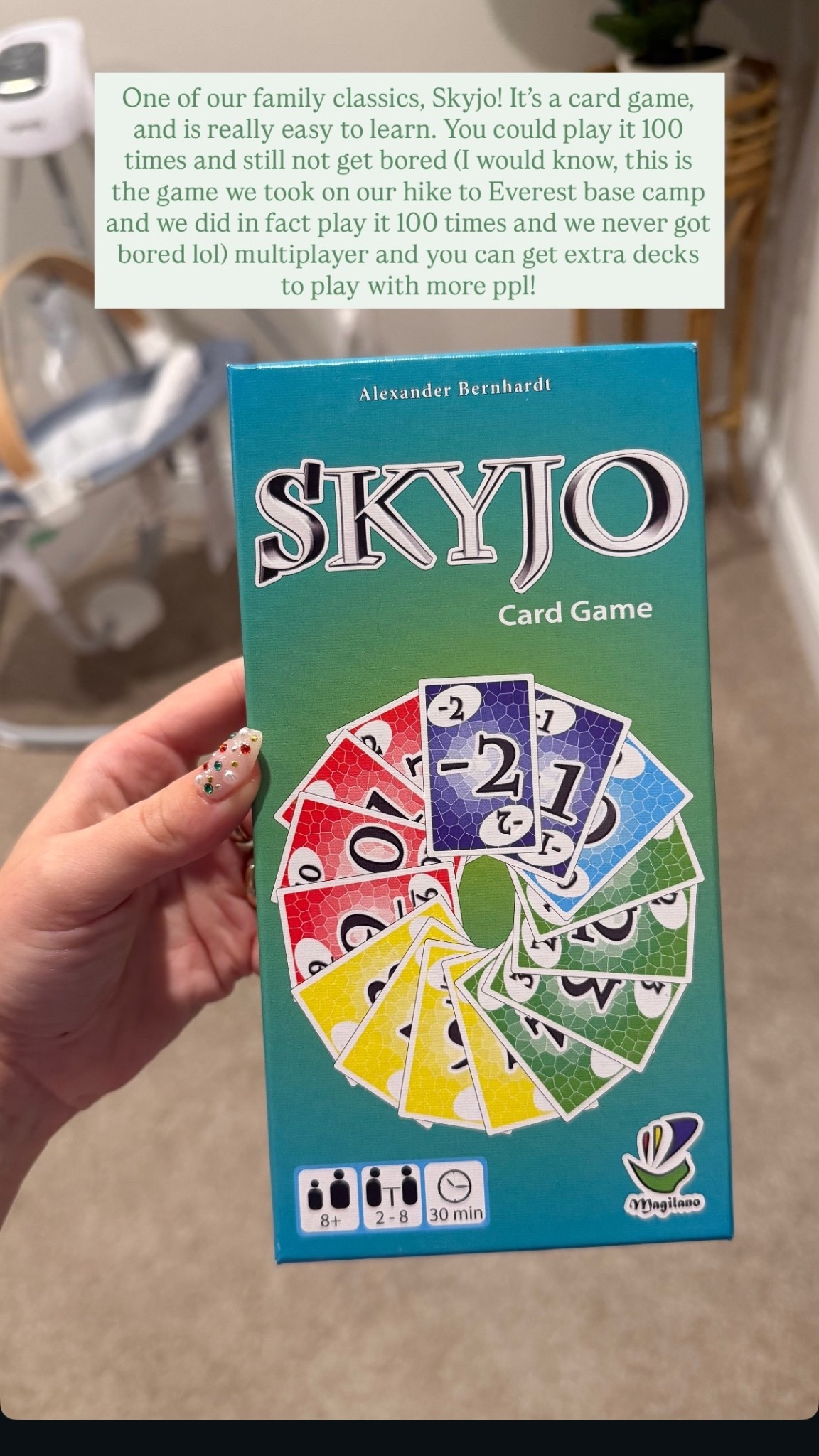 We have played this game hundreds of times, and have still not gotten bored of it! We even took it to Everest when we hiked there last year!!

#LTKGiftGuide #LTKHome #LTKHoliday