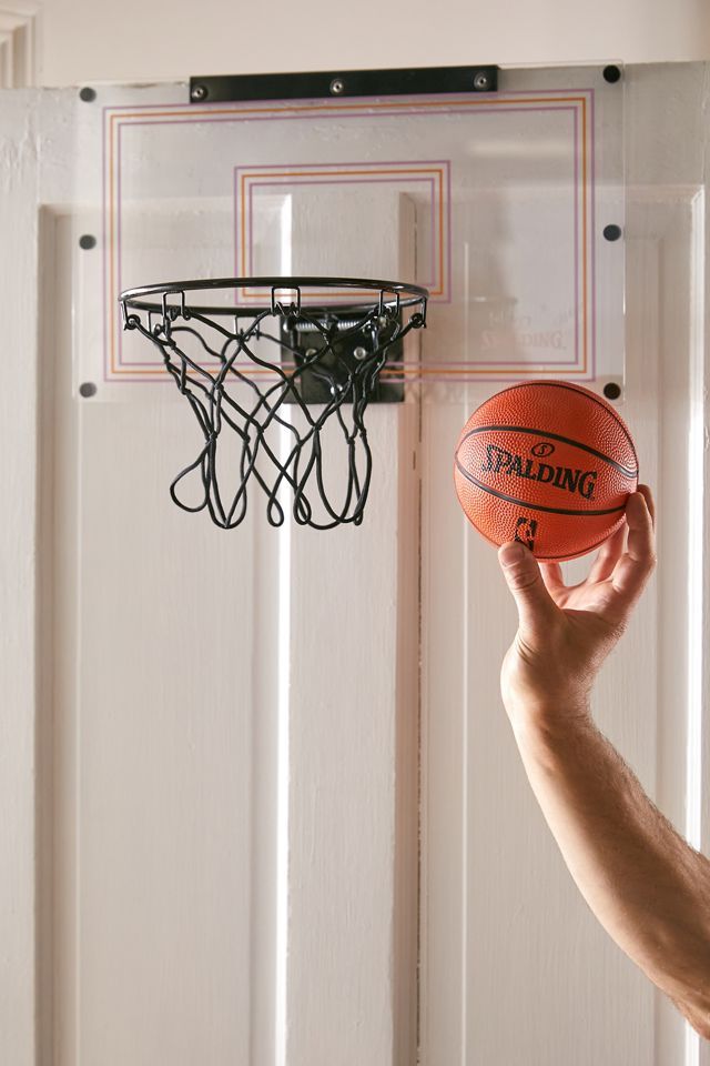 Spalding UO Exclusive Over-The-Door Slam Dunk Mini Basketball Hoop | Urban Outfitters (US and RoW)