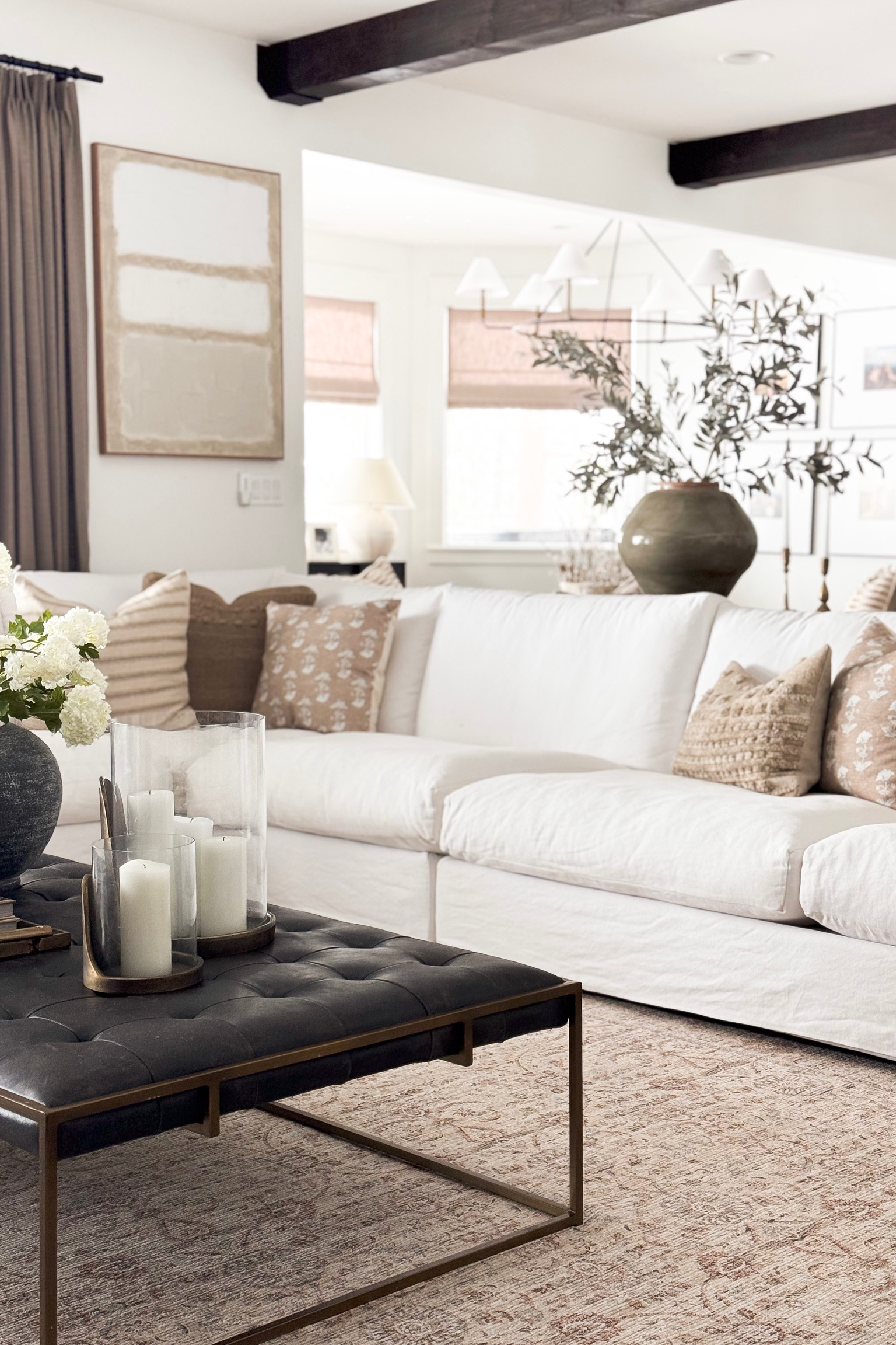 I am loving our spring refresh in our basement living room space!

Home  Home decor  Neutral home  Furniture finds  Throw pillow  Vase  Faux florals  Greenery stems  Candle holder  Ottoman  Faux florals

#LTKSeasonal #LTKhome #LTKstyletip